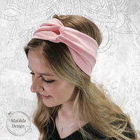 Stirnband für Damen und Mädchen, ROSA , alle Größen, Haarband, Strech