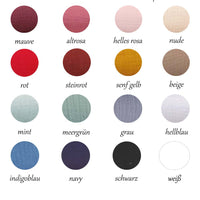 Halstuch mit Namen - ALTROSA- Musselin - verschiedene Farben und Größen - personalisiert