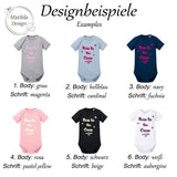 Premium Baby - Body „new to the crew“ | für Mädchen und Jungs | personalisierte Farbwahl | 100% Bio – Baumwolle